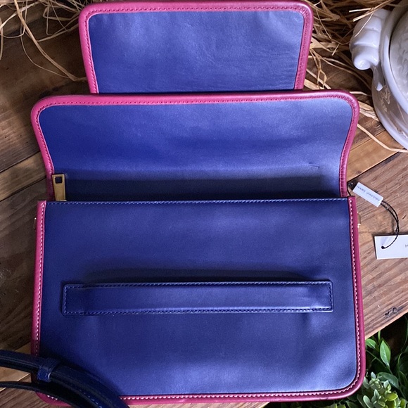 Marc Jacobs Leather Madison Large Shoulder Bag in Midnight Blue with Strap - Picture 9 of 16